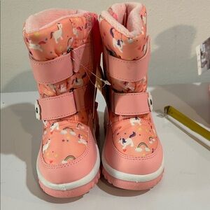Merence Kids Snow Boots – Unicorn Pink – Size 25 EU